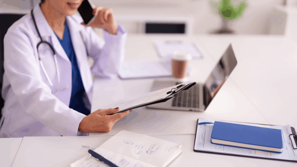 Healthcare administrator configuring SmarTrack Next role-based notifications